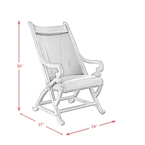 (L731A) Hunter- Chair & Ottoman- Tobacco