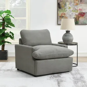 Inspirada Sectional - Fiber Cushion Power Recliner in Culp Peyton Slate