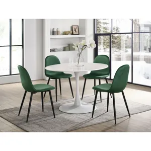 Isadora Side Chair in Emerald velvet 2 per Pack (3A Packing)