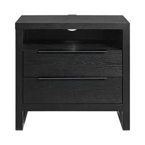 Island Nightstand with USBC in Black
