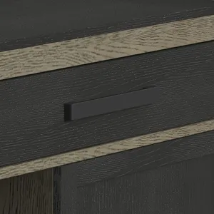 Jemma Bar Table with Light in Grey and Dark Espresso