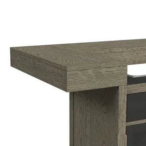 Jemma Bar Table with Light in Grey and Dark Espresso
