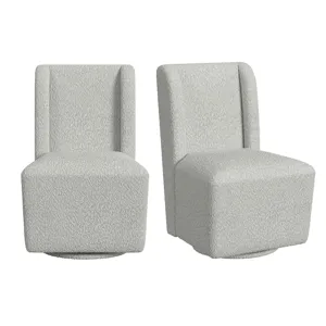 Jemma UPH Swivel Chair with Beige Boucle (2 Per Carton)