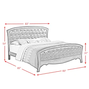 Jenny King Panel Bed