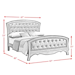 Jenny Queen Panel Bed