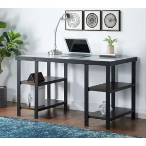 Jolene Desk W/White Marble Paper Top