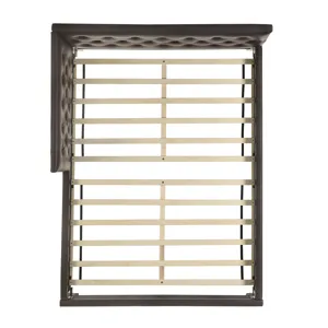 Julesburg Corner Full Bed in Brown PU