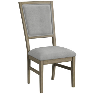 Karina Dining Side Chair with Grey Velvet in Natural (2 Per Carton)