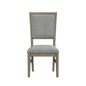 Karina Dining Side Chair with Grey Velvet in Natural (2 Per Carton)