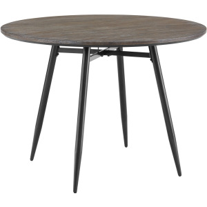Keenan Round Dining Table in Black