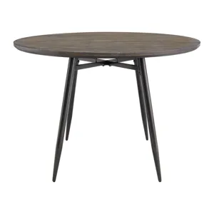 Keenan Round Dining Table in Black