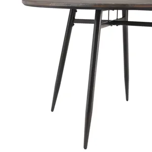 Keenan Round Dining Table in Black