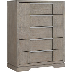 Kelis 5-Drawer Chest in Grey