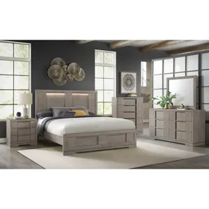 Kelis 5-Drawer Chest in Grey