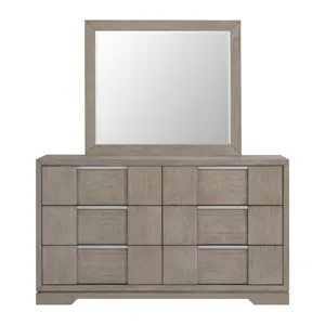 Kelis Dresser and Mirror Set in Grey