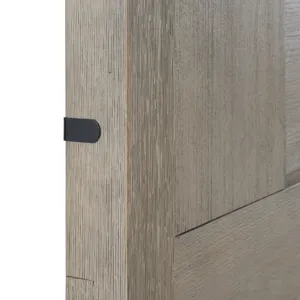 Kelis King Panel Bed with LED in Grey