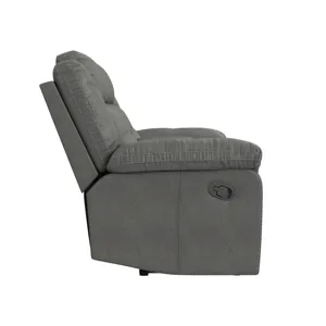 Keystone Motion Loveseat with Console in Grey