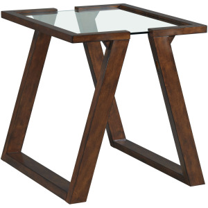 Kieran Rectangular End Table in Dark Espresso