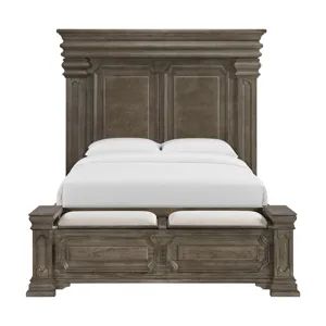 Kings Court Queen Storage Bed in Grey