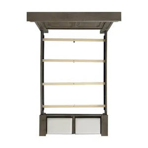 Kings Court Queen Storage Bed in Grey