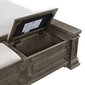 Kings Court Queen Storage Bed in Grey