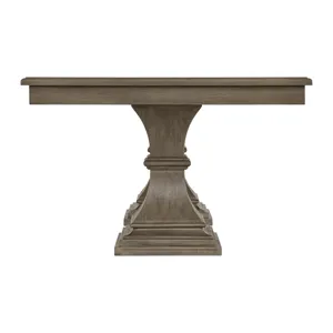 King Court Kings Court Rectangular Dining Table with 18\" Leaf in Grey