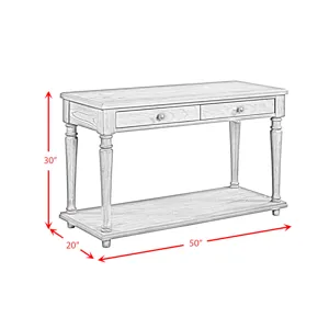 Kings Court Sofa Table in Grey