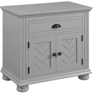 Kona 1-Drawer Nightstand in Grey