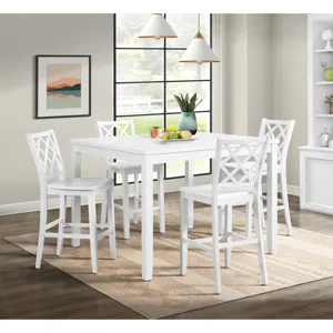 Kona Square Counter Table in White