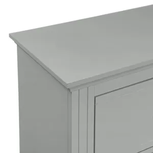 Kona 5-Drawer Chest in Grey