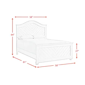 Kona Full Panel Bed in Grey