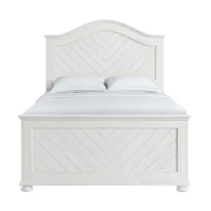 Kona Full Panel Bed in White
