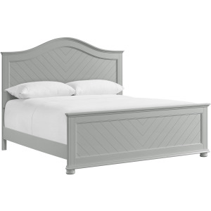 Kona King Panel Bed in Grey