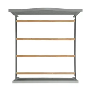 Kona King Panel Bed in Grey