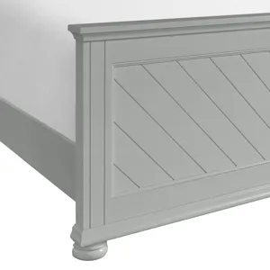 Kona Full Panel Bed in Grey