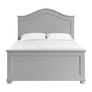 Kona Queen Panel Bed in Grey