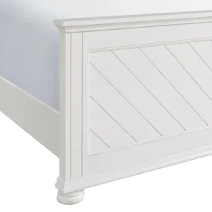 Kona Full Panel Bed in White