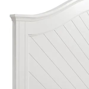 Kona Full Panel Bed in White