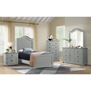 Kona 5-Drawer Chest in Grey