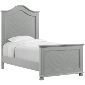 Kona Twin Panel Bed in Grey