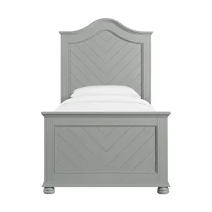 Kona Twin Panel Bed in Grey