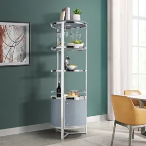 Lalia Wine Rack (FA) with LED in Grey