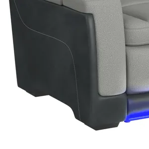 Lantana Power Motion Sofa with Power Headrest, Led, DDT, reading light and PWS in Rocky Cement/Charc
