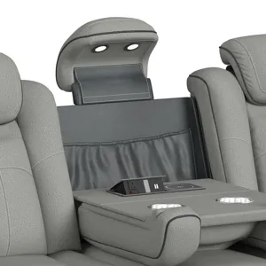Lantana Power Motion Sofa with Power Headrest, Led, DDT, reading light and PWS in Rocky Cement/Charc