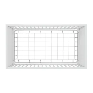 Lauren Crib and Dresser with Topper in White