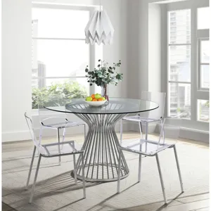 Lavinia Chrome Dining Table
