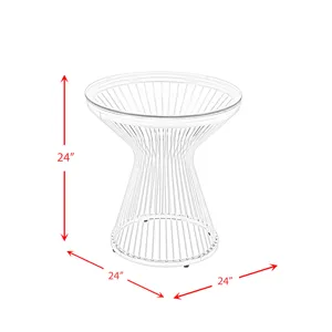 Lavinia Gold End Table \"10MM\"