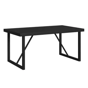 Luffy Dining Table with Parasol Hole in Black