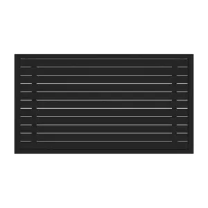 Luffy Dining Table with Parasol Hole in Black