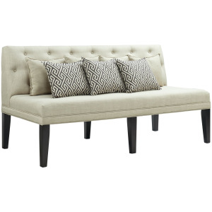Maddox Dining Sofa w/Seven Pillows